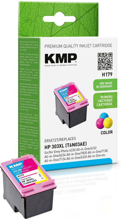 Kmp Cartridge HP 303XL (T6N03AE) 3 Colours 415 S. H179 Recargado — image 1
