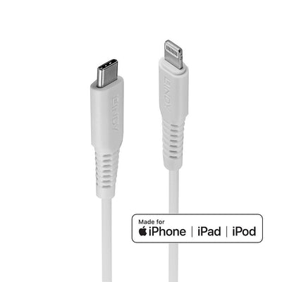 Lindy 31315 Cable Connector Lightning 0,5M White — image 1