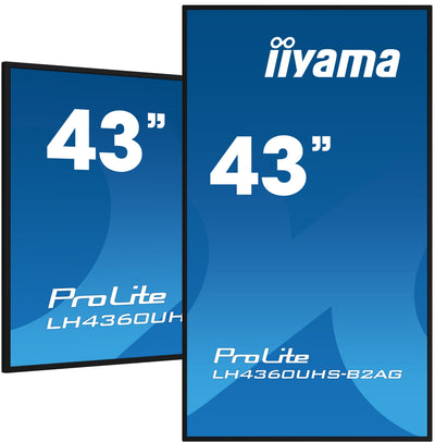Iiyama LH4360UHS-B2AG Screen Señalización Whiteboard Caballete Digital 108CM (42.5) LED Wi-Fi 500 Cd M² 4K Ult — image 1