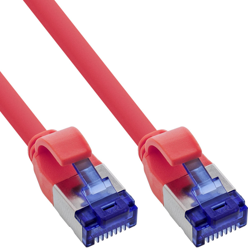 Inline® Network Cable Slim, CAT.6A, S/FTP, Tpe (lszh) Flexible, PoE, Red 1M