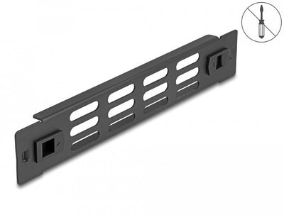 Delock 66984 Panel Gabinete Network With Ranuras Ventilación Without Tools 10? 1U Black — image 1
