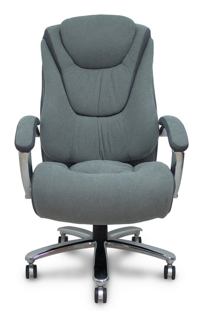 Piqueras And Crespo Forol Sillon ERGO531 Tilting Tapizado Fabric And 3D Colour Grey Base Cromo Wheels Nailon 6 — image 1
