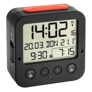 Despertador Tfa 60.2528.02 Bingo White Digital Rc Alarm Clock W. Temper — image 1