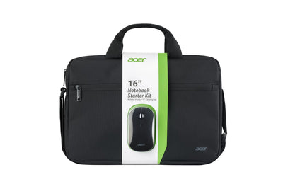 Acer Case Laptop 15.6 Carry Bag Compartimento Acolchado Bolsillo Indoor Black + Mouse Aak — image 1