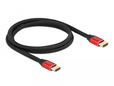 Delock HDMI Cable Ultra High Speed 48Gbps 8K 60 HZ Red 1M Zertifiziert — image 1