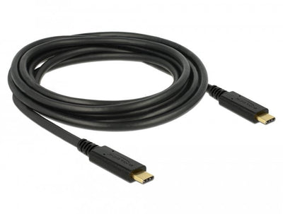 Delock USB Cable 2.0 Type-c™ a Type-c™ 3M 5A E-marker — image 1