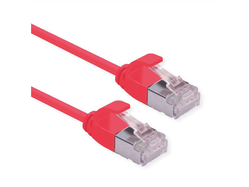 Roline U FTP Datacenter Network Cable CAT.6A (class Ea), Lsoh, Slim, Rojo 1M