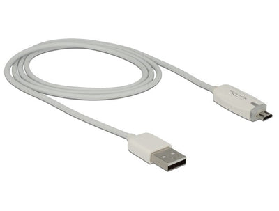 Delock Daten- And Ladecable USB 2.0-A Male Micro Usb-b Male With LED 1M — image 1