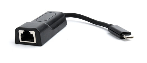Gembird Adapter USB-C a RJ45 LAN 1000MBIT/S Black A-CM-LAN-01 — image 1