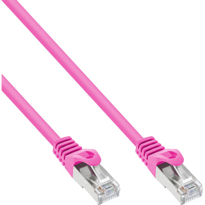 Inline Network Cable Sf/UTP CAT.5E Pink 0.3M — image 1