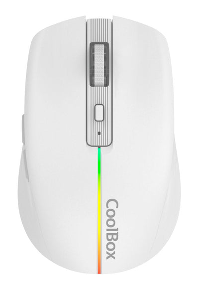 Coolbox Mouse Gaming W01 1600DPI Wireless White — image 1