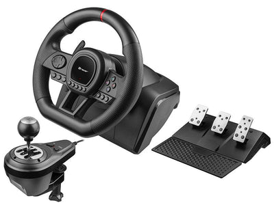 Tracer Steering Wheel Simracer Manual Gearbox 6 In 1 PC PS4 PS3 Xone X360 Switch — image 1