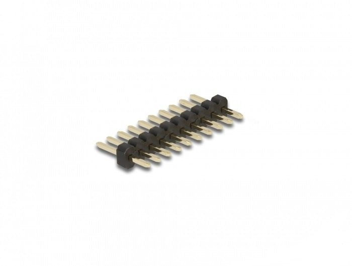Delock Head Plug 10 Clavijas, Paso 1,27MM, 1 Fila, Recta, 5 Pieces
