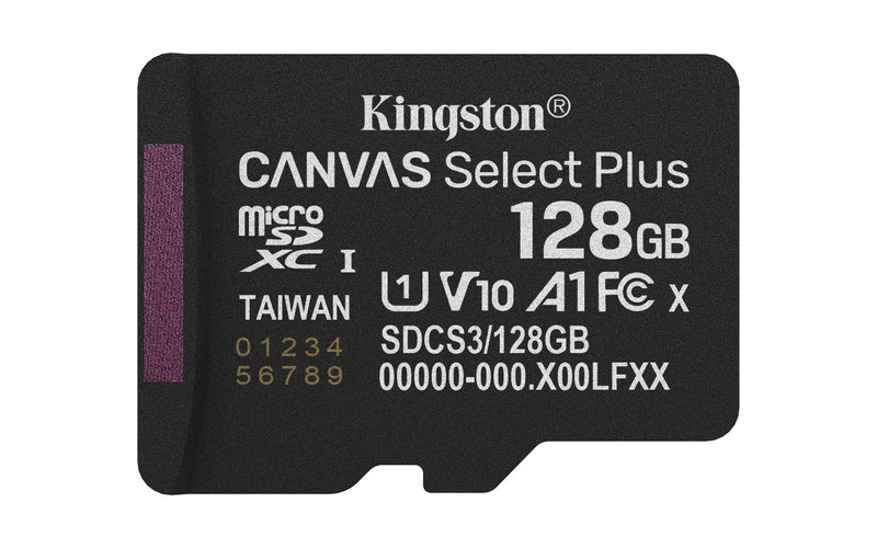 Kingston microSD 128GB Micsdxc Canvas Select Plus W/ Or Adp