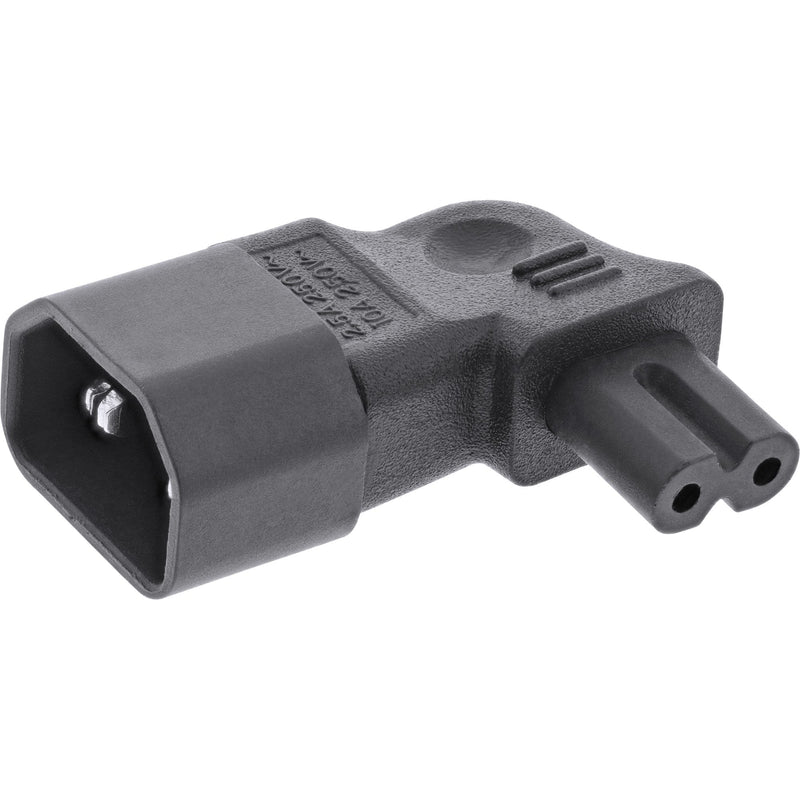 Inline Adapter Power IEC 60320 C14 / C7, Ángulo Izquierdo/Derecho
