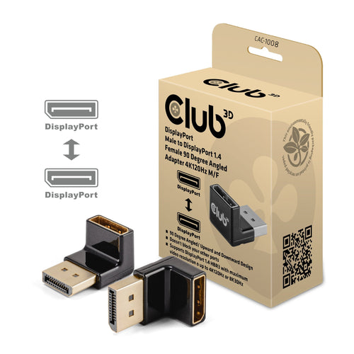 CLUB3D Adapter DP 1.4 90° Abgewinkelt 4K@120HZ M H Retail — image 1