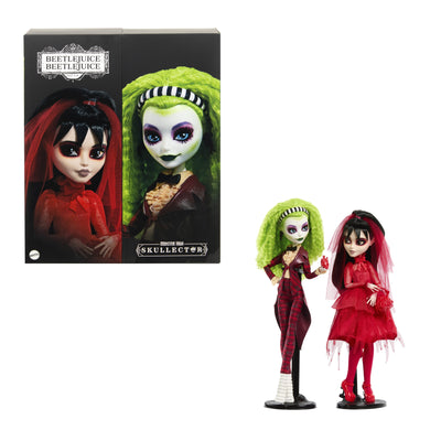 Set 2 Muñecas Beetlejuice Bitelchus Monster High Skullector — image 1