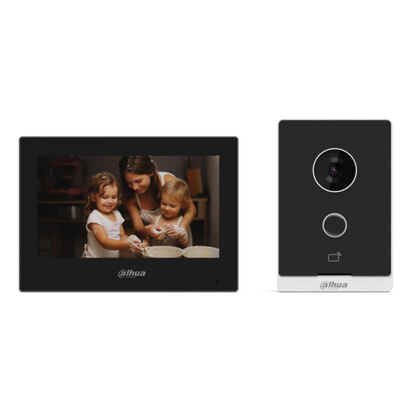 Dahua KTW04 Kit Video Doorbell IP Wi-Fi Outdoor Surface + Monitor Wi-Fi Indoor