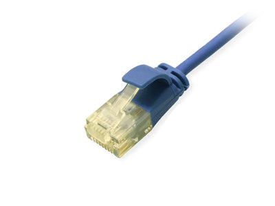 Equip Network Cable CAT.6A Slim U UTP 2x RJ45 2.00M Blue Lszh — image 1