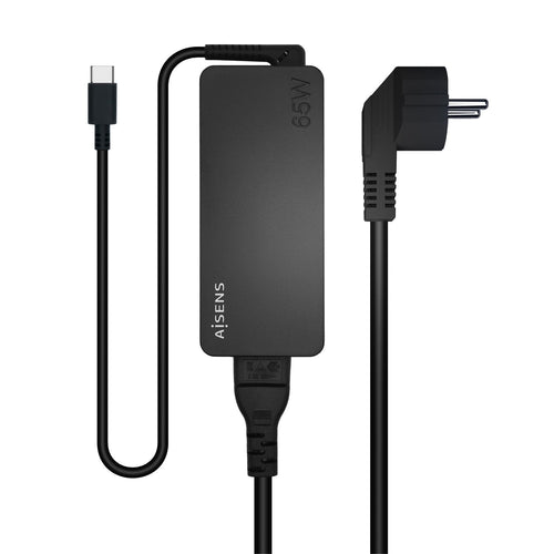 Aisens Charger 65W PD 3.0 1x USB-C 1.8M - Black — image 1