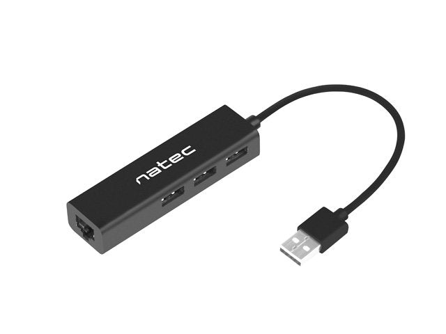 Natec Dragonfly USB 2.0A RJ45 Gigabit With 3x USB 2.0