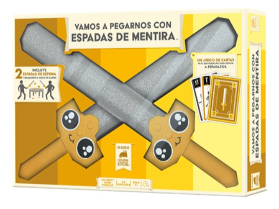 Set de Escritorio Vamos a Pegarnos Con Espadas Mentira Edad Recomendada 10 Years