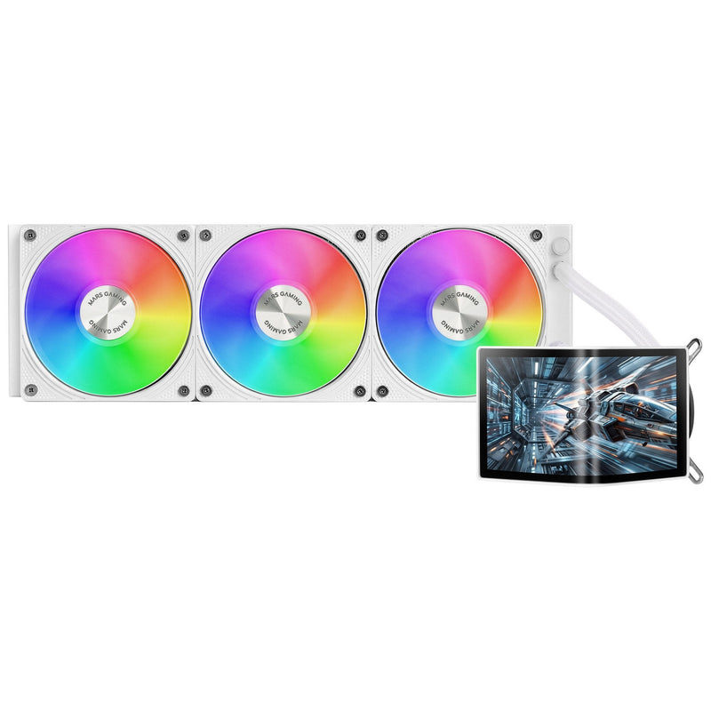 Mars Gaming Refrigeracion Liquida Ml-arc 360 White 360MM / PWM / Amoled 6.67' LGA1851, 1700 / AM5, AM4 / Tdp 6