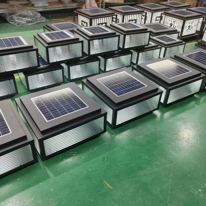Outdoor Pillar Lights LED Solar-powered Landscape Wall Lights