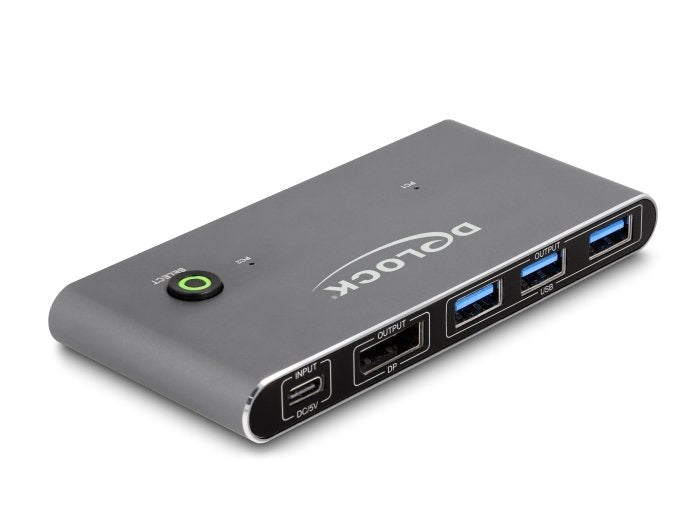 Delock 18646 Switch DisplayPort KVM 8K 30 HZ With USB 5Gbps