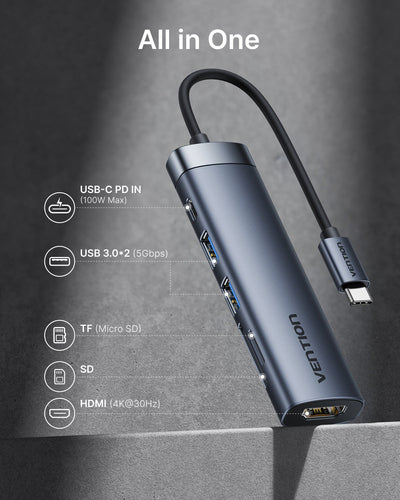 Vention Adapter Transmisor Vídeo Wireless USB Type-c HDMI ADKB0 — image 1