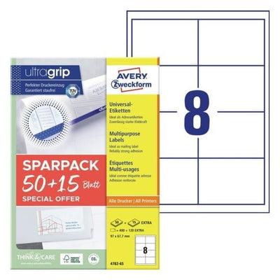 Avery Zweckform Labels 97,0 X 67,7MM, White — image 1