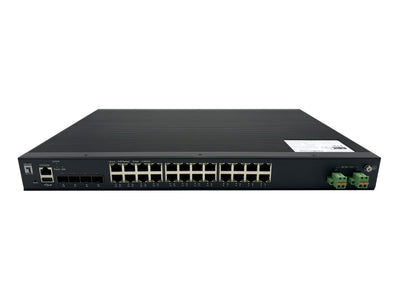 Levelone Industr.PoE Switch 24XGE PoE + 370W Managed L2 — image 1