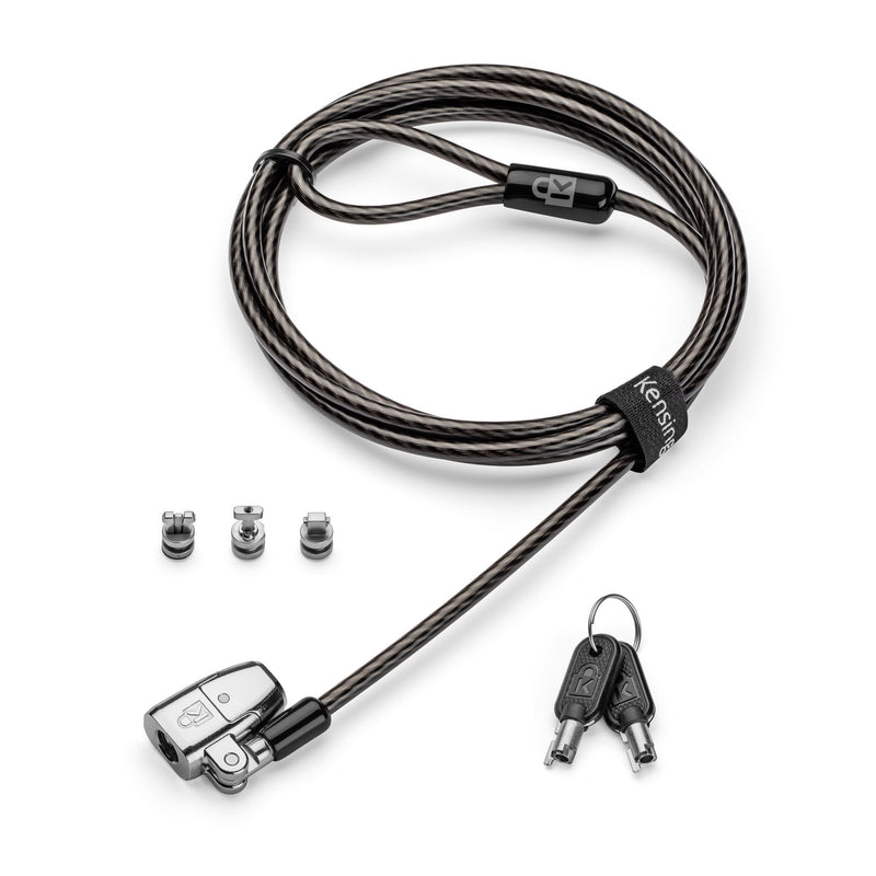 Kensington Clicksafe 2.0 Universal Keyed Laptop Lock Cable Antirrobo Black 1,8M