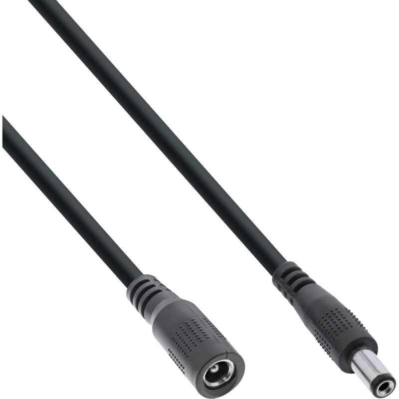Inline Cable Extensión Cc , Plug Cc Male/Female 5,5X2,5MM, Awg 18, Black 5M