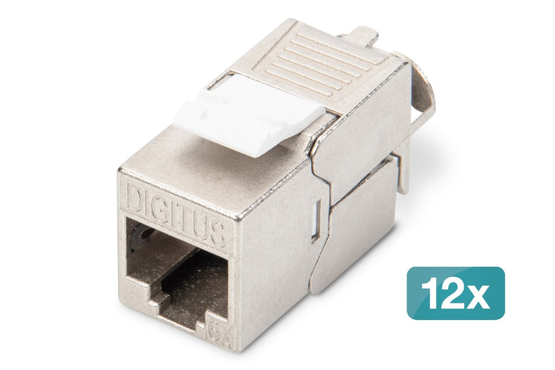 Digitus Módulo Keystone CAT.6A Blindado Without Tools 12 Pieces Módulo Keystone DN-93615-12