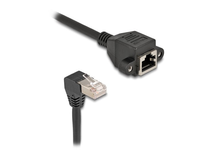 Delock Cable Extensión S/FTP Male RJ45 Male 90° Angular