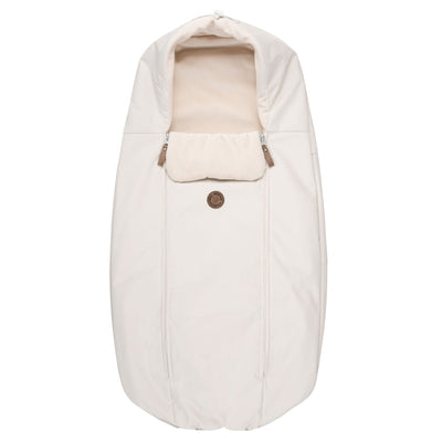 Down-Filled Baby Winter Footmuff – White / Beige, One Size