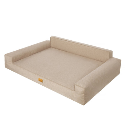Mano Dog Bed with Removable Cover – Beige, XL