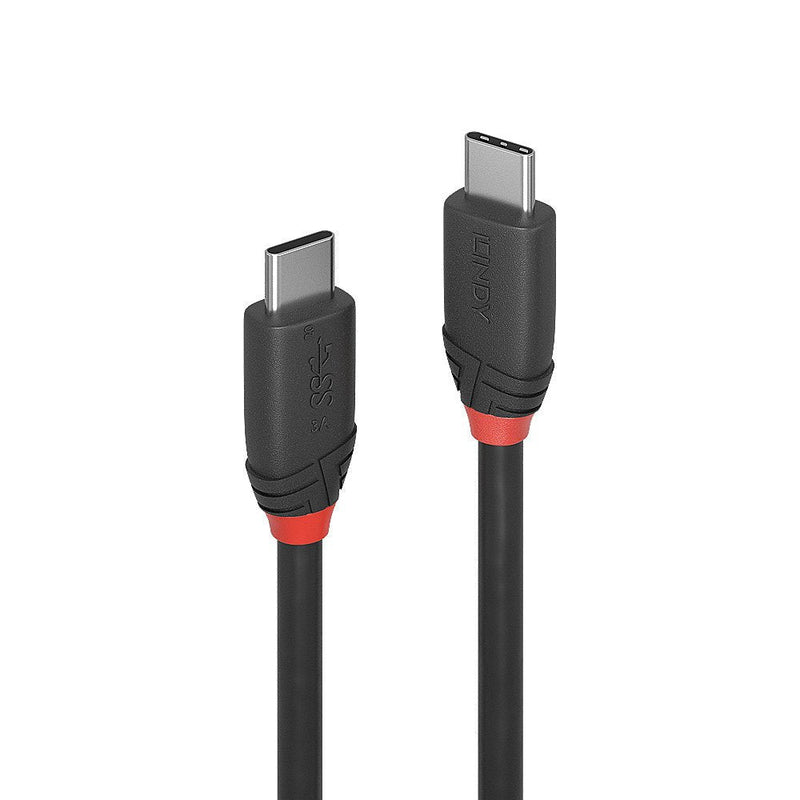 Lindy USB 3.1 Cable Typ C/C 3A Black Line M/M 0.5M