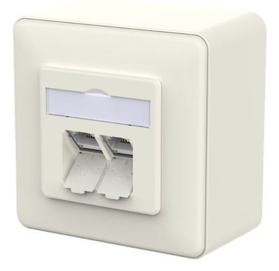 Metz Connect 130E380002-I Socket Power RJ-45 White — image 1