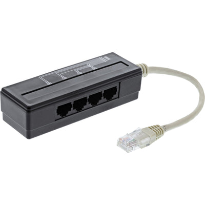 Inline Divisor Port Telefónico 4 Ports RJ45 Male a 4x RJ45 Female 0,15M — image 1