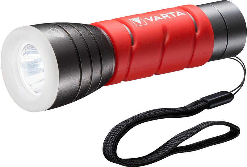 Varta Linterna Mano Black Red LED F10 3AAA