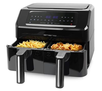 Emerio Smart Fryer AF-130376.1 Double 7,2 L Independiente 2400W Fryer Air Caliente Black — image 1