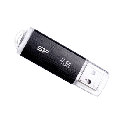 Silicone Power 32GB, USB 3.1 Flash Drive, Blaze Series B02, Black — image 1