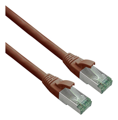 Helos Grs Certificado CAT.6A Network Cable With CAT.7 Rohkabel Tpe Braun 5,0M — image 1