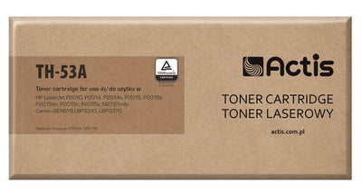 Actis Cartridge Toner TH-53A Spare Part HP 53A Q7553A, Canon CRG-715 Standard 3000 Páginas Black — image 1