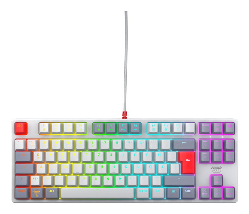 Cherry Xtrfy K4V2 Keyboard RGB Wired Mx Red Tkl 80% Retro