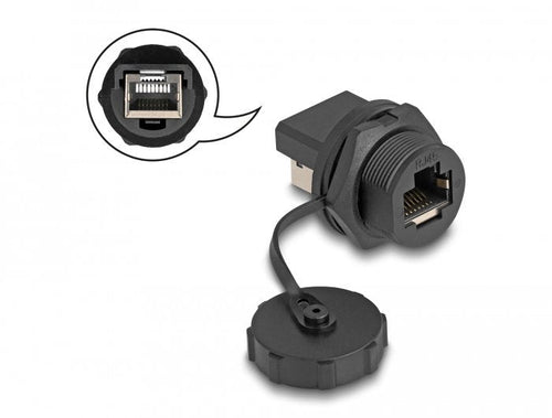 Delock RJ45 CAT.6A Empalme With Verschlusskappe Assembly IP67 Staub- And Waterproof — image 1