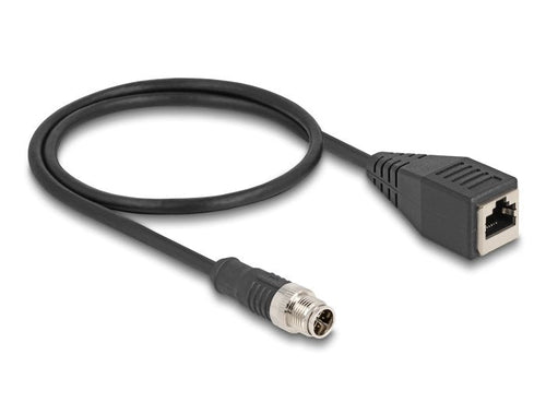Delock 60623 Cable M12 Codificado X 8 Pin Male a RJ45 Female Pvc 0,5M — image 1