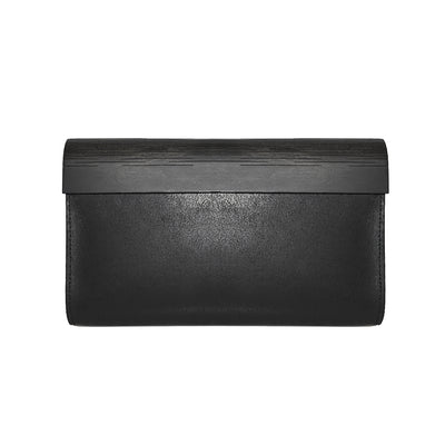 Small Glossy Wood Clutch — image 1